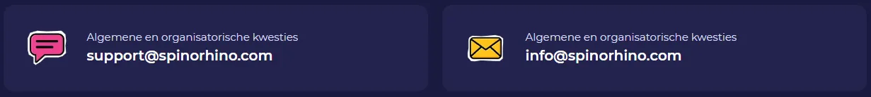 Spinorhino Casino klantenservice – live chat en support 24/7