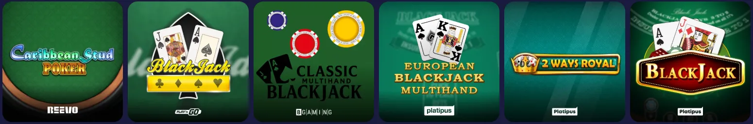 Tafelspellen bij Spinorhino Casino – roulette, blackjack en baccarat